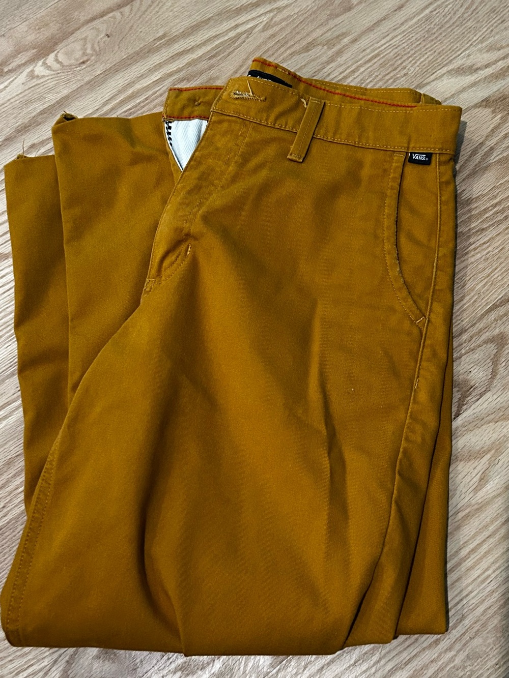 Vans Men's Mustard Yellow Chino Pants